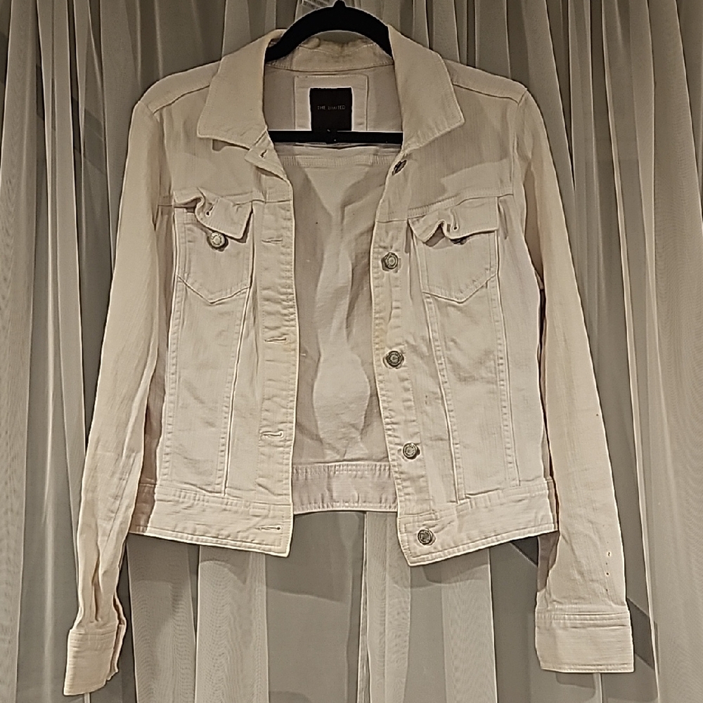 Classic Cream Denim Jacket